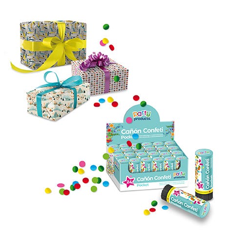 Cañones/papel regalo